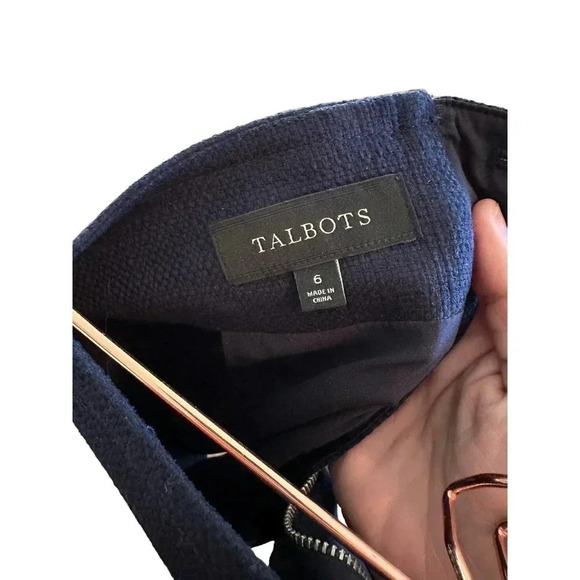 Talbots Women's Navy‎ Blue Elastic Waist Pull On Mini Skirt Size 6 - Picture 5 of 5